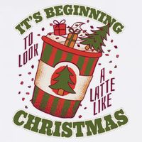 It's Beginning To Look A Latte Like Christmas Caffeine Lover Cool Comfort Performance Bucket Hat