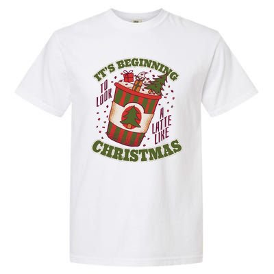 It's Beginning To Look A Latte Like Christmas Caffeine Lover Garment-Dyed Heavyweight T-Shirt