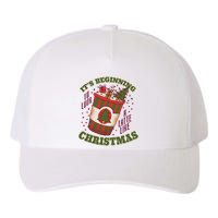 It's Beginning To Look A Latte Like Christmas Caffeine Lover Yupoong Adult 5-Panel Trucker Hat