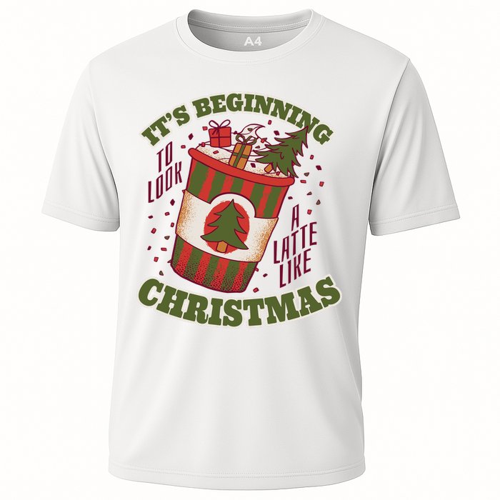 It's Beginning To Look A Latte Like Christmas Caffeine Lover Performance Shirt
