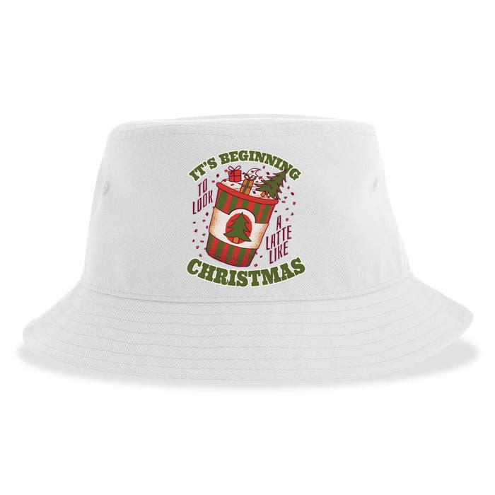 It's Beginning To Look A Latte Like Christmas Caffeine Lover Sustainable Bucket Hat
