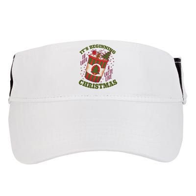 It's Beginning To Look A Latte Like Christmas Caffeine Lover Adult Drive Performance Visor