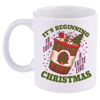 It's Beginning To Look A Latte Like Christmas Caffeine Lover 11oz C Handle Ceramic Mug