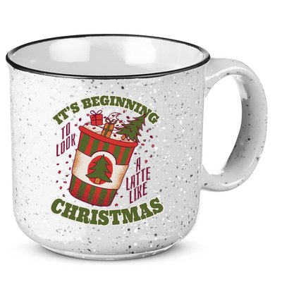 It's Beginning To Look A Latte Like Christmas Caffeine Lover 15oz Campfire Ceramic Mug