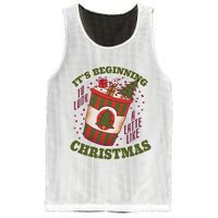 It's Beginning To Look A Latte Like Christmas Caffeine Lover Mesh Reversible Basketball Jersey Tank