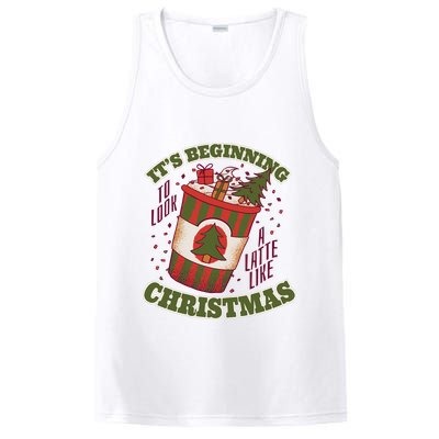It's Beginning To Look A Latte Like Christmas Caffeine Lover PosiCharge Competitor Tank