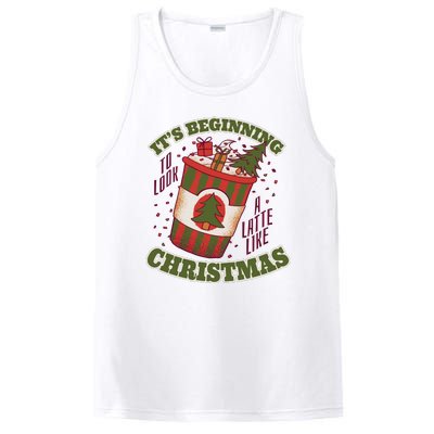 It's Beginning To Look A Latte Like Christmas Caffeine Lover PosiCharge Competitor Tank