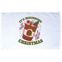 It's Beginning To Look A Latte Like Christmas Caffeine Lover Microfiber Hand Towel