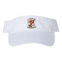 It's Beginning To Look A Latte Like Christmas Caffeine Lover Valucap Bio-Washed Visor