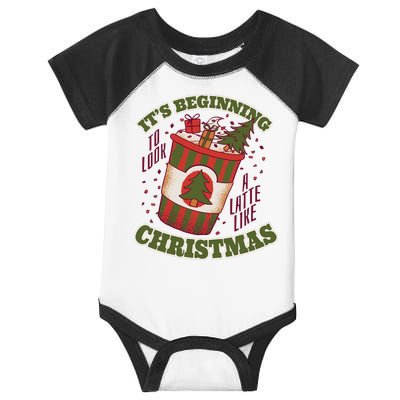 It's Beginning To Look A Latte Like Christmas Caffeine Lover Infant Baby Jersey Bodysuit