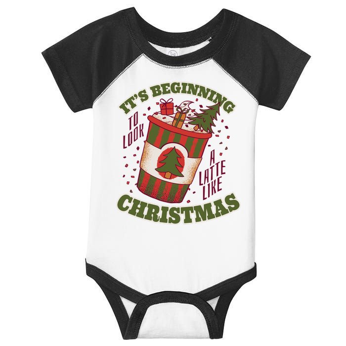 It's Beginning To Look A Latte Like Christmas Caffeine Lover Infant Baby Jersey Bodysuit