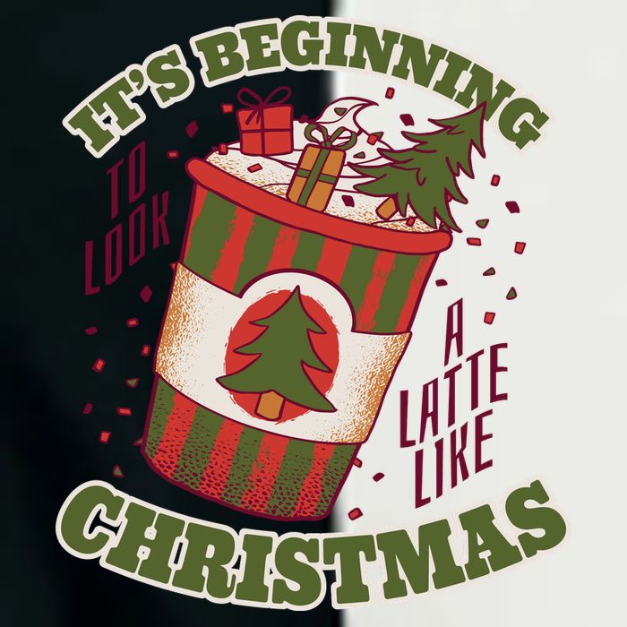 It's Beginning To Look A Latte Like Christmas Caffeine Lover Infant Baby Jersey Bodysuit