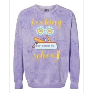 ItS Back To School Time Gift Colorblast Crewneck Sweatshirt