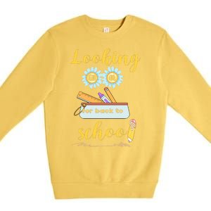 ItS Back To School Time Gift Premium Crewneck Sweatshirt