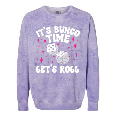 ItS Bunco Time Bunco Game Colorblast Crewneck Sweatshirt