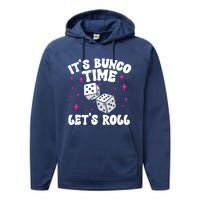 ItS Bunco Time Bunco Game Performance Fleece Hoodie