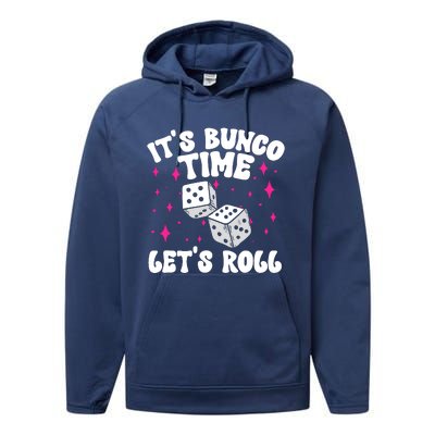 ItS Bunco Time Bunco Game Performance Fleece Hoodie