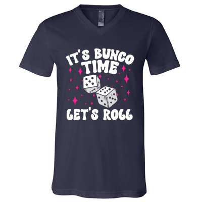 ItS Bunco Time Bunco Game V-Neck T-Shirt