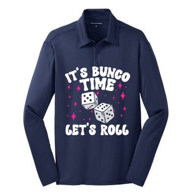 ItS Bunco Time Bunco Game Silk Touch Performance Long Sleeve Polo