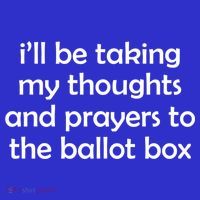 Ill Be Taking My Thoughts And Prayers To The Ballot Box Sustainable Knit Beanie