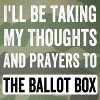 Ill Be Taking My Thoughts And Prayers To The Ballot Box Legacy Tie Dye Trucker Hat