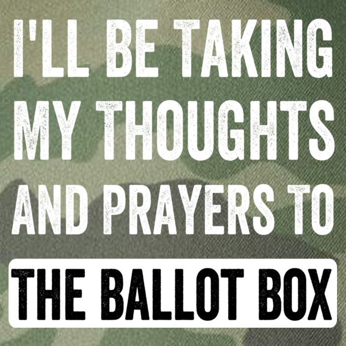 Ill Be Taking My Thoughts And Prayers To The Ballot Box Legacy Tie Dye Trucker Hat