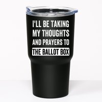 Ill Be Taking My Thoughts And Prayers To The Ballot Box Tumbler