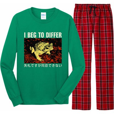 I Beg To Differ Frog Japanese Long Sleeve Pajama Set