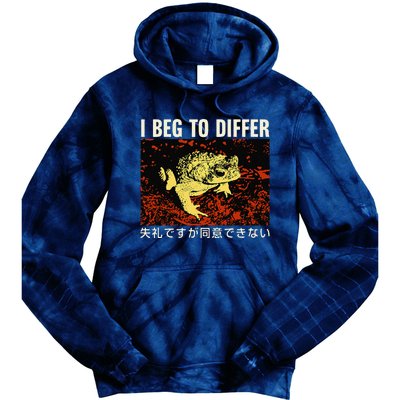 I Beg To Differ Frog Japanese Tie Dye Hoodie