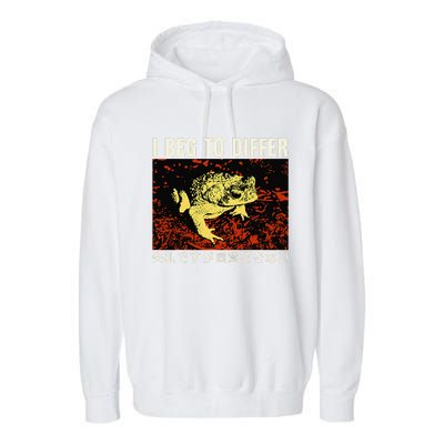 I Beg To Differ Frog Japanese Garment-Dyed Fleece Hoodie