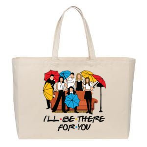 Ill Be There For You Cute Friends Cotton Canvas Jumbo Tote