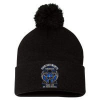 It's Better To Die On Your Feet Than To Live On Your Knees Pom Pom 12in Knit Beanie