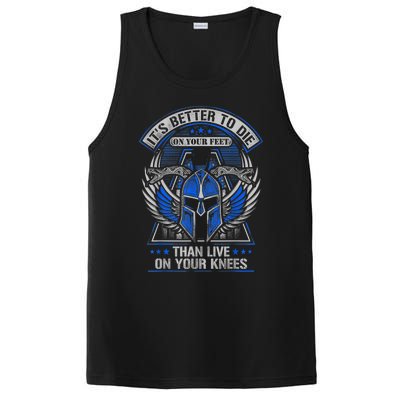 It's Better To Die On Your Feet Than To Live On Your Knees PosiCharge Competitor Tank