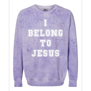 I Belong To Jesus Colorblast Crewneck Sweatshirt