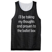 I’Ll Be Taking My Thoughts And Prayers To The Ballot Box Mesh Reversible Basketball Jersey Tank