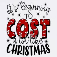 Its Beginning To Cost A Lot Like Christmas Funny Short Acrylic Beanie