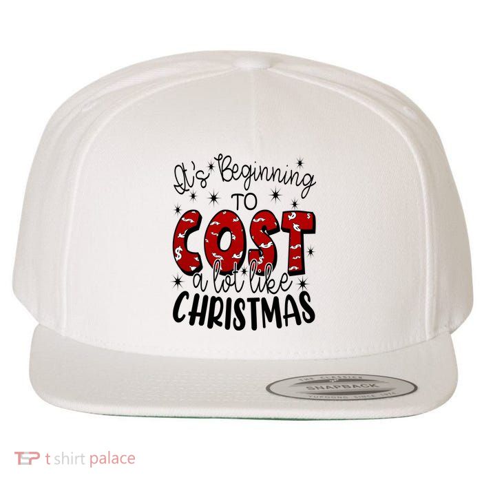 Its Beginning To Cost A Lot Like Christmas Funny Wool Snapback Cap