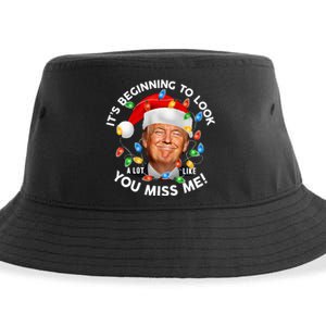 Its Beginning To Look A Lot Like You Miss Me Trump Christmas Sustainable Bucket Hat