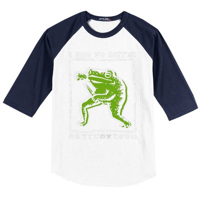 I Beg To Differ Frog Japanese Gift Baseball Sleeve Shirt