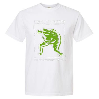 I Beg To Differ Frog Japanese Gift Garment-Dyed Heavyweight T-Shirt