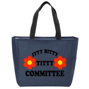 Itty Bitty Titty Committee Zip Tote Bag