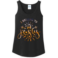 I Belong To Jesus Christian Gym Apparel Christian Dad Ladies Essential Tank