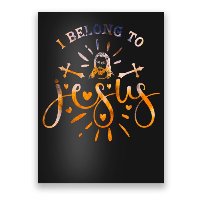 I Belong To Jesus Christian Gym Apparel Christian Dad Poster