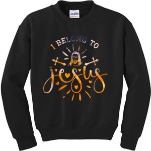 I Belong To Jesus Christian Gym Apparel Christian Dad Kids Sweatshirt