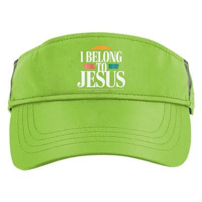 I Belong To Jesus Cross Minimalist Christian Adult Drive Performance Visor