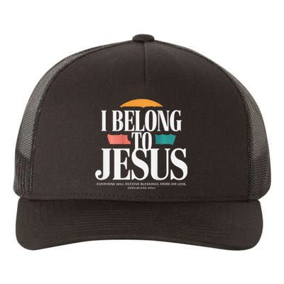 I Belong To Jesus Cross Minimalist Christian Yupoong Adult 5-Panel Trucker Hat