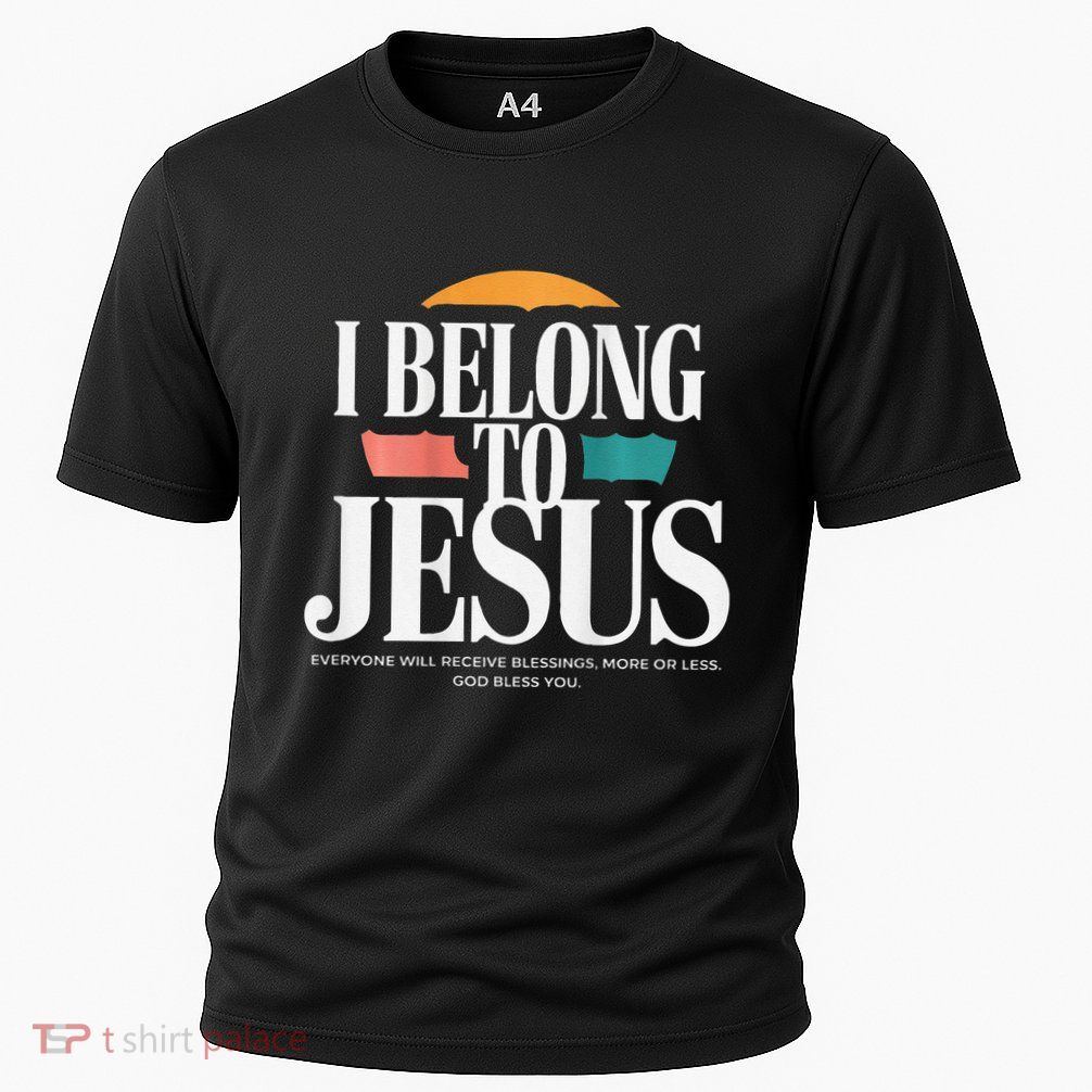 I Belong To Jesus Cross Minimalist Christian Performance Shirt