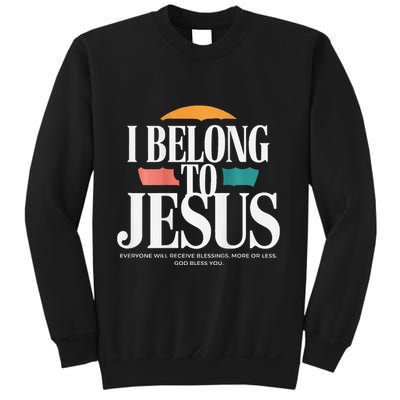 I Belong To Jesus Cross Minimalist Christian Sweatshirt