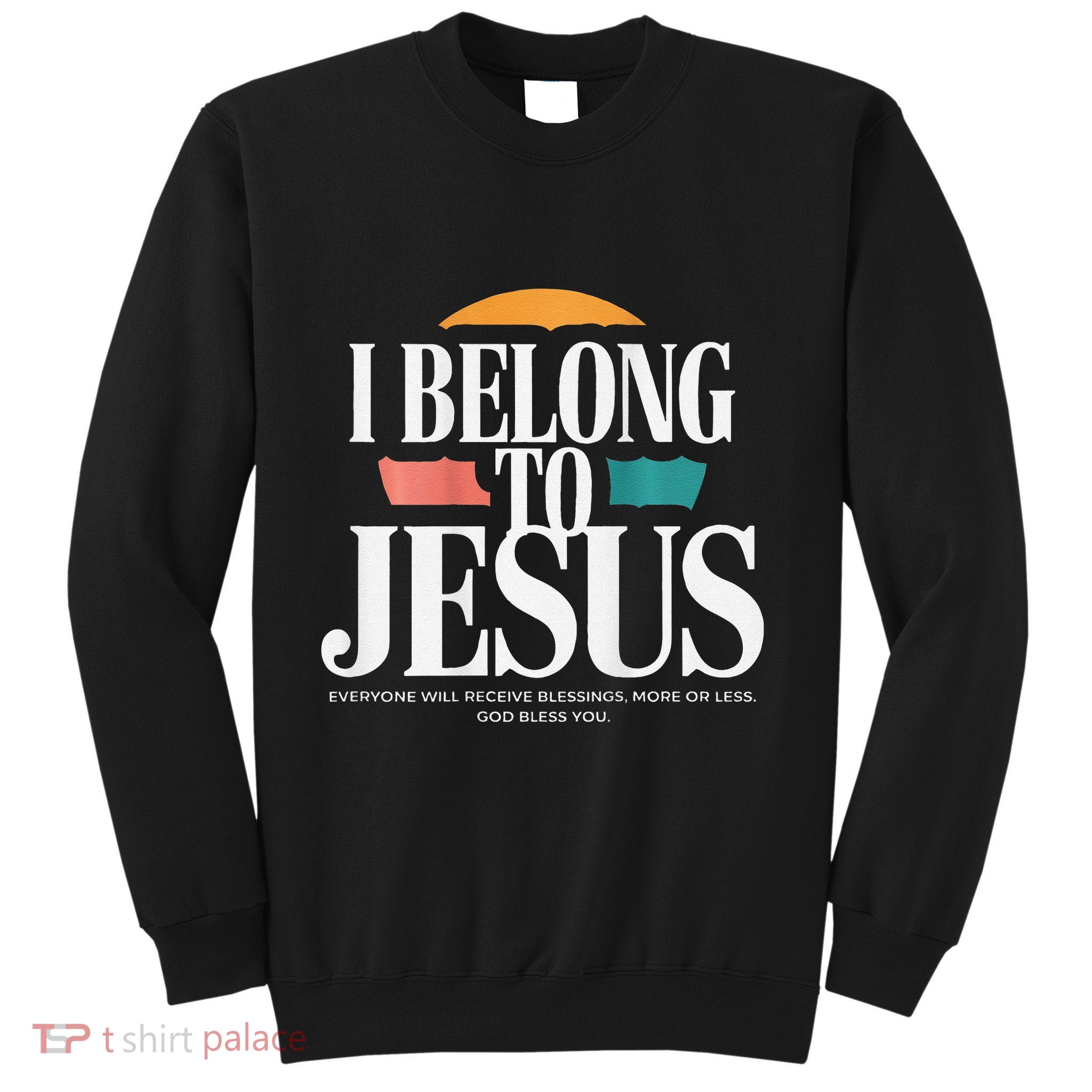 I Belong To Jesus Cross Minimalist Christian Sweatshirt