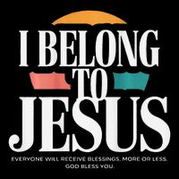 I Belong To Jesus Cross Minimalist Christian Backpack